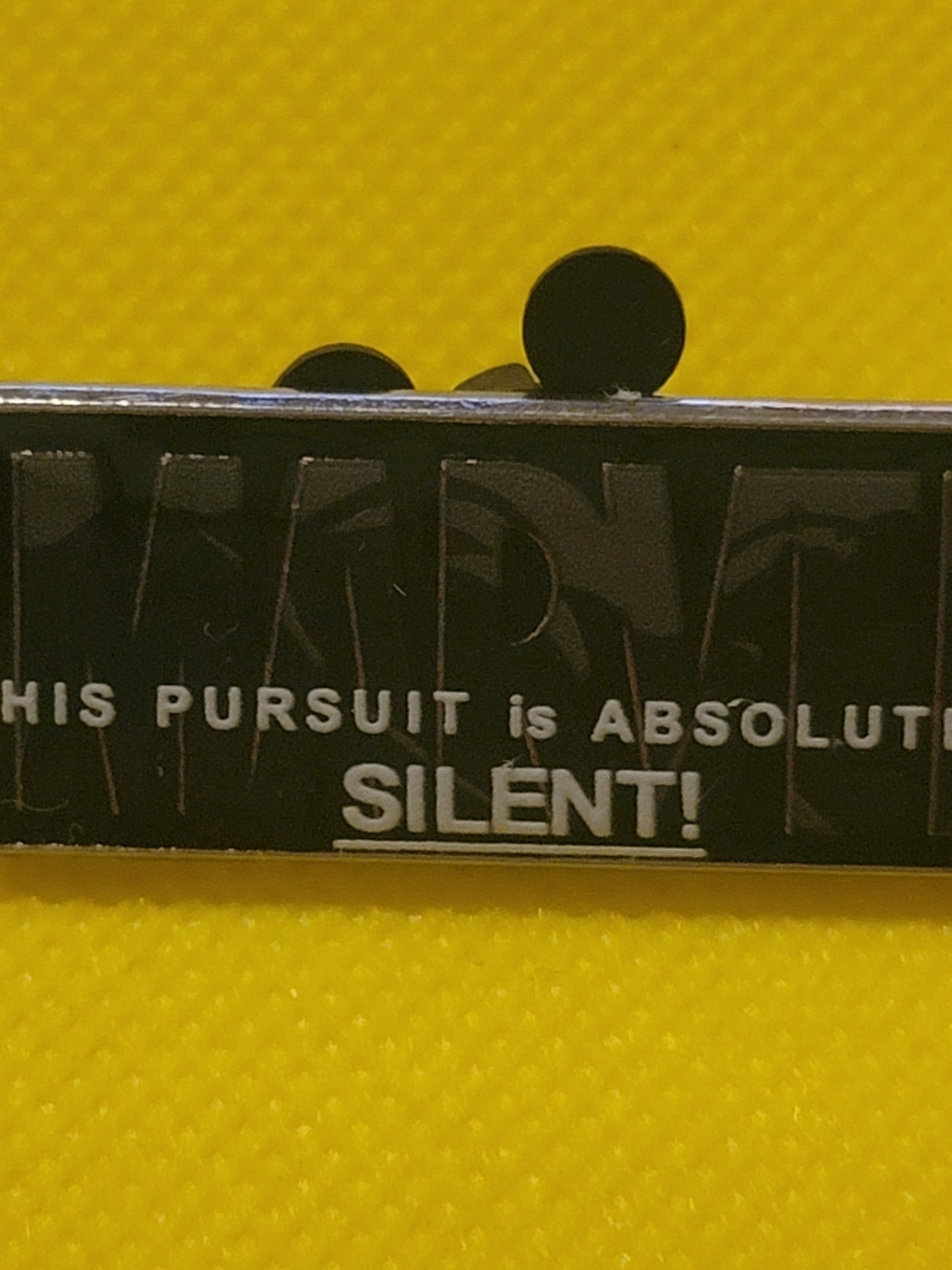 Marvel His Pursuit is Absolutely Silent Black Panther Disney Trading Pin